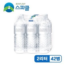 무라벨 빈병회수 스파클 생수 2리터 42병, 1개, 42개, 2L