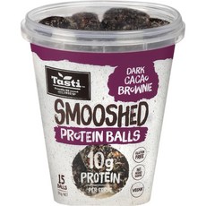 테스티 스무쉬드 홀푸드 볼 단백질 카카오 브라우니 Tasti Smooshed Wholefood Balls Protein Cacao Brownie, 174g, 1개