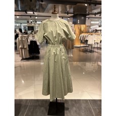 보브 VOV 반팔 허리 밴딩 원피스 (7154337002)