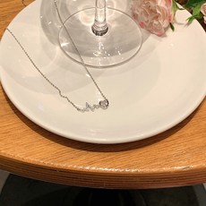 리얼화이트골드목걸이
