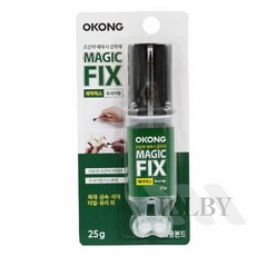 다목적 에폭시 접착제 매직픽스 주사기형엑시아 금속접착제 에폭시본드 에폭시접착제 조형물접착 보수, 1개
