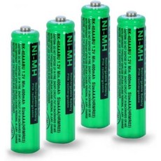 4Pack BK 40AAB Ni MH AAA 충전식 배터리 1.2V 400mah 교체 파나소닉 HHR 55ABU 65ABU 가정용 단말기 무선 전화기와 호환됩니다