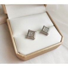 실버스퀘어귀걸이