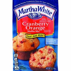 Martha White 크랜베리 오렌지 맛 머핀 믹스 198.4g(7온스) (12개 팩), 12개, 198g