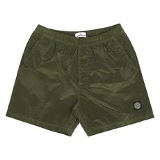 스톤 아일랜드 스톤아일랜드 21SS 7415B0943 V0058 와펜 나일론 메탈 반바지 카키 74..