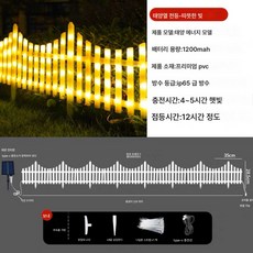  태양광등 야외 랜턴 울타리 정원 가든 잔디 크리스마스 무드 장식등, 색깔1, 옵션1 