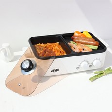 [슈퍼HOT][ZEVEN] 제벤 2in1 멀티 전기그릴 EURO-MG1004IV, 단품