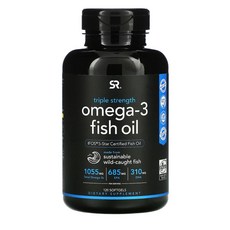 스포츠리서치 오메가3 EPA DHA 1250mg 120소프트젤 x 1통 생선오일, 120정, 1개