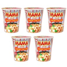 태국 마마 컵라면 쉬림프 톰얌 70g x 5개 똠양꿍 MAMA CUP SHRIMP CREAMY TOMYUM