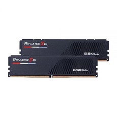 G.Skill RipJaws S5 시리즈 64GB (2 x 32GB) SDRAM DDR5 6000 CL36 1.35V 듀얼 채널 데스크탑 메모리 매트 블랙 (F5-6000J3636, 2개