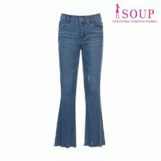 [엔터식스]SOUP 데미지 부츠컷 데님 팬츠sw9dp91sw9dp91
