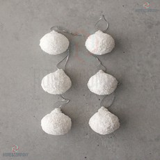 스노우 볼 4cm 6P 레스토랑개업 상가오픈행사 키즈카페 산타장식소품 송년모임준비