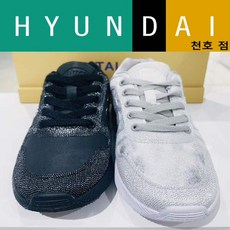 [현대백화점]바이네르 여성 컴포트 운동화 8T89 흑색 실버