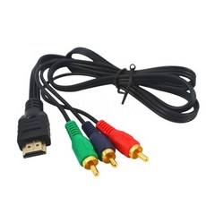 1M HDMI to 3RCA 컴포넌트 케이블 1080i 1080P, HDMI to RCA 케이블