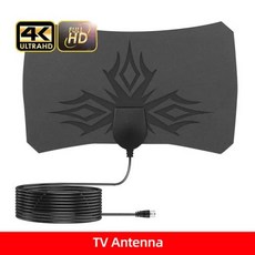 안테나 3000 마일 8K 디지털 TV 앰프 부스터 1080P 야외 자동차 RV 여행 실내 스마트, 2.Only TV Antenna, 1개