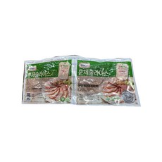 오리늘보 무항생제 훈제 슬라이스 오리 500g X 2팩 아이스박스 포장, 1kg, 1세트