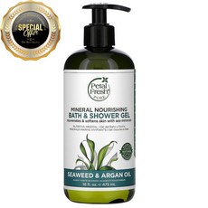 페탈 프레쉬 퓨어 미네랄 너리싱 바스 & 샤워 겔 씨위드 & 아르간 오일 475 ml, 수량: 1　　　　　(상품코드451p)