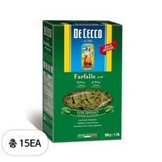 데체코 시금치 파팔레, 500g, 15개