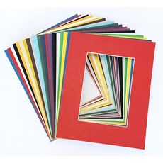 topseller100 혼합 색상 20개 팩 16x20 사진 매트 11x14 사진용 흰색 코어 경사 컷 포함 topseller100 Pack of 20 MIXED COLOR