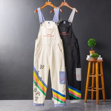남자레터링점프수트