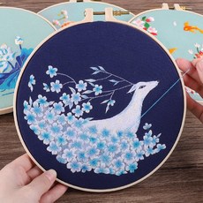 DIY 행운의 동물 전통 자수 공예 집순이 취미, 개, 사슴