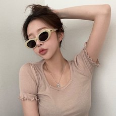 VANANA2 유니섹스 남녀공용 포인트 힙한 선글라스 아이웨어