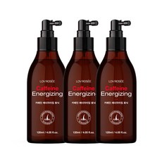 로브로제 카페인 쿨링 헤어토닉 120ml / 약산성 탈모개선 기능성 두피 영양제, 3개