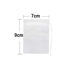 가방과 티백 커피 부직포 DRAWSTRING TEAWARE 필터 양념 종이 50 600PCS 씰링 일회용 주방, 7x9cm, 50개