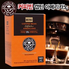코피코 커피캔디 증정 + 커피빈 캡틴 아메리카노 미니 스틱커피 140개 과테말라 원두 블랙커피, 140개입, 1개, 900mg
