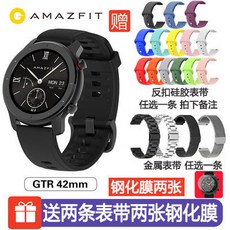 화미 어메이즈핏 GTS 2, gtr42mm 검정, 강철벨트