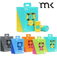 [땡스스탬프] MK 풉백 강아지 배변봉투 케이스 똥츄, 1개, MK 리필 240매 터쿼이즈/옐로우