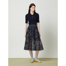 CC콜렉트 CC콜렉트 플라워 패턴 플레어 스커트( C242MSD046 )