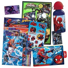 WWE DVD UK Marvel Spiderman Superhero Kids Gift Pack - Contains Stickers Sets Activity Pack Belt w