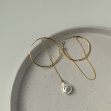 진주롱드롭귀걸이