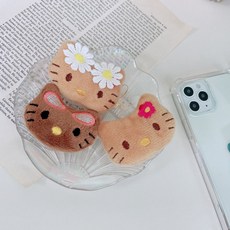 루스플로스 꽃고양이 인형 스마트톡, 1개, 화이트키티