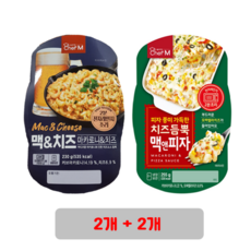 (무료배송) 쉐프엠 맥 앤 치즈 230g x 2개 + 맥 앤 피자 255g x 2개