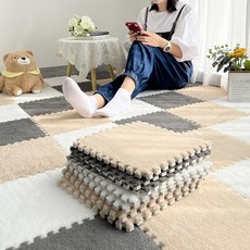 퍼 조이 인테리어 카펫매트 단열 냉기차단 퍼즐매트 방한 DIY 조립매트 층간소음 겨울 셀프시공 30X30, 1개, 블랙