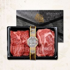 전남생협 1등급 한우 암소 구이용 1.2kg 선물세트 (꽃등심600g+채끝400g+특수200g), 1개