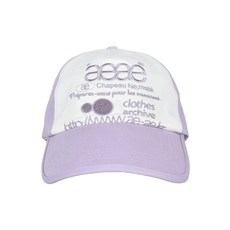 에이이에이이 AEAE WEB LOGO 5 PANNEL BALL CAP - [LAVENDAR]