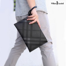 (WilliamCambell) 윌리엄캠벨 남성클러치백 남자 손가방 일수가방 파우치 핸드폰가방 W313