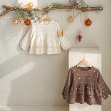 빌리 여아용 키즈 코코벨 캉캉 프릴 블라우스