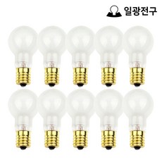일광 미니크립톤 전구 불투명 25W E17 - 10개입 세트, 10개