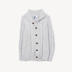 브라운스트릿H&M 에이치앤엠 숄카라 케이블 가디건 MAN_L
