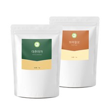 브이플랜 말린 건 대추야자 1kg+브라질 너트 넛 1kg, 1세트