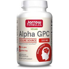 Jarrow Formulas 알파-GPC 300mg 60 베지캡슐, 60정