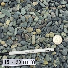흑사 콩자갈/자연흑사/ 어항자갈/수조자갈/, 흑사색상15-20mm(20kg 1포), 1개