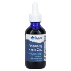 Trace Minerals ® 엘더베리 및 이온성 아연 59ml(2fl oz), Trace Minerals ® 엘더베리 ..., 1개, 59ml