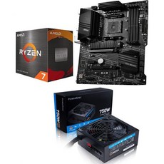 INDRAL 마이크로 센터 AMD Ryzen 75700X 8코어 16스레드 언락 데스크톱 프로세서 번들 MSI B550A PRO 시리즈 마더보드 - 라이젠75700x