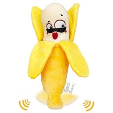 Lepawit Electric Cat Toy Banana Cat Kicker Toy USB Catnip Wiggle Floppy Cat Toy Dancing Kitten Toy, One Color_One Size, 본상품