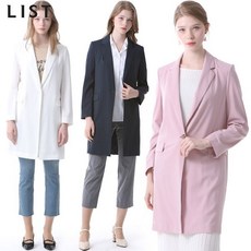 리스트 리스트 베이직 원버튼 롱 재킷